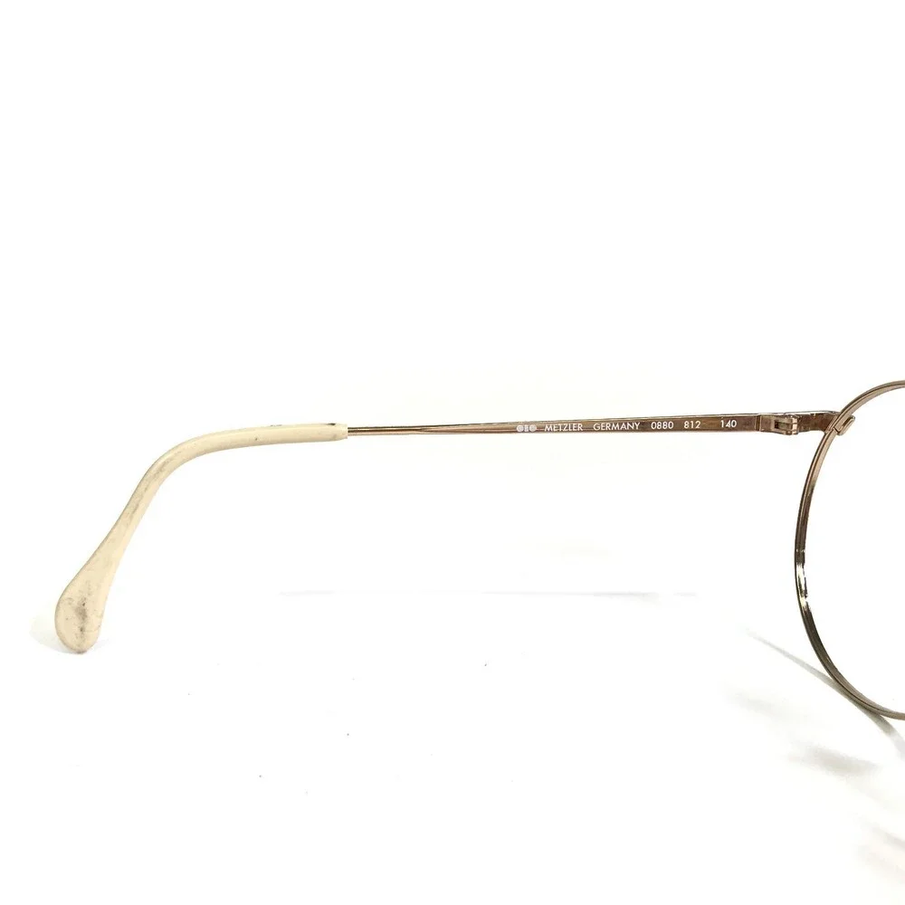 Metzler Eyeglasses Frames 088 0812 Light Blue Gold Round Full Rim 55-19-140